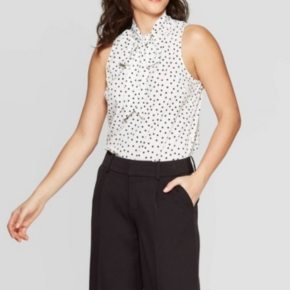A New Day- Polka Dot Blouse